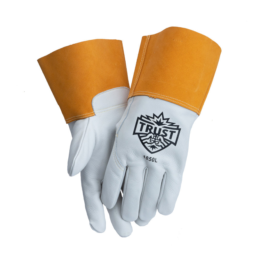 1050 SELECT TOP GRAIN COWHIDE UNLINED MIG WELDERS GLOVE – Trust Protection